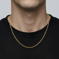 3mm Micro Cuban Link Chain