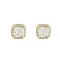 9mm Square Cluster Earrings