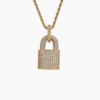 Iced Lock Pendant